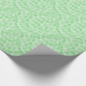 Mint Green Abstract Pattern Wrapping Paper Cadeaupapier (Hoek)