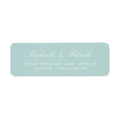 Mint Green-Adresetiketten Etiket (Voorkant)