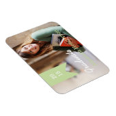 Mint Green Afstuderen Foto aankondiging Magnet Magneet (Rechterzijde)