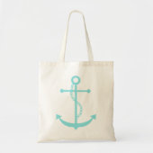 Mint Green Anchor Tote Bag (Voorkant)