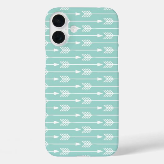 Mint Green Arrows Pattern Case-Mate iPhone Case (Achterkant)