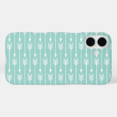 Mint Green Arrows Pattern Case-Mate iPhone Case (Achterkant (horizontaal))