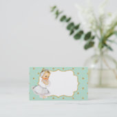 Mint Green Baby Princess Visitekaartje (Staand voorkant)