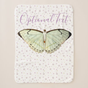 Mint Green Beauty Butterfly Sherpa Deken
