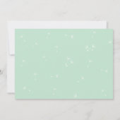 Mint Green Best Wishes Afstuderen Invitation Kaart (Achterkant)