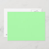 Mint Green Blank Briefkaart (Voorkant / Achterkant)