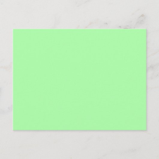 Mint Green Blank Briefkaart (Voorkant)