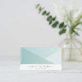 Mint Green blokkeert het moderne Visitekaartje (Staand voorkant)