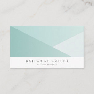 Mint Green blokkeert het moderne Visitekaartje