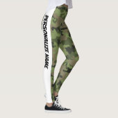 Mint Green Camouflage PERSONALISEREN Leggings (Rechts)