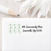 Mint Green Candy Canes Label (Insitu)