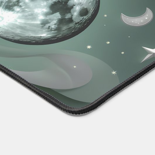 Mint Green Celestial Moon Calm Vibes (Coin)