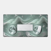 Mint Green Celestial Moon Calm Vibes (Clavier et souris)