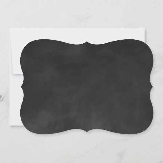 Mint Green Chalk Bridal Shower Invitation Kaart (Achterkant)