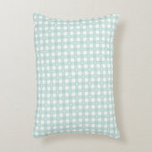 Mint Green Checks Accent Kussen (Voorkant(Verticaal))