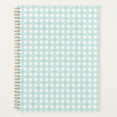 Mint Green Checks Planner (Voorkant)