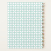 Mint Green Checks Planner (Achterkant)