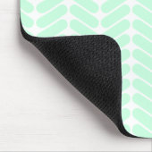 Mint Green Chevron Pattern, zoals Knitting. Muismat (Hoek)