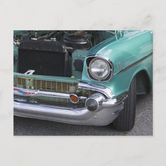 Mint Green Chevy Briefkaart (Voorkant)