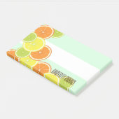 Mint Green Citrus Fruit Slices Post-it® Notes (Schuin)