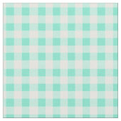 Mint Green Classic Gingham Checked Pattern Stof (Close Up)