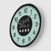 Mint Green Custom-Logo voor minimaliseringsbedrijv Grote Klok (Hoek)