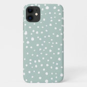 Mint Green Dalmatian Spots, Dalmatiaanse Stippen,  Case-Mate iPhone Case (Achterkant)