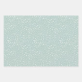 Mint Green Dalmatian Spots, Dalmatiaanse Stippen,  Inpakpapier Vel (Voorkant)