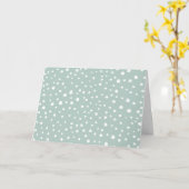 Mint Green Dalmatian Spots, Dalmatiaanse Stippen,  Kaart (Gele Bloem)