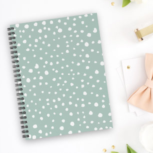 Mint Green Dalmatian Spots, Dalmatiaanse Stippen, Notitieboek