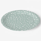 Mint Green Dalmatian Spots, Dalmatiaanse Stippen, Papieren Bordje (Gekanteld)