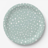 Mint Green Dalmatian Spots, Dalmatiaanse Stippen, Papieren Bordje (Voorkant)