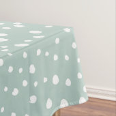 Mint Green Dalmatian Spots, Dalmatiaanse Stippen,  Tafelkleed (Voorbeeld)