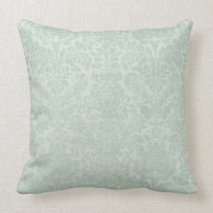 Mint Green Damask GradeA Cotton Sierkussen 20x20
