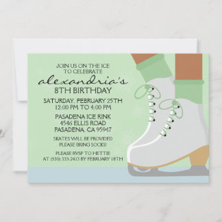Mint Green Dark Skin Schaats Laces Ice Skating Par Kaart