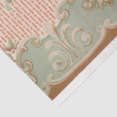  Mint Green Decorative Pattern-ontkoppeling Tissuepapier (Detail)