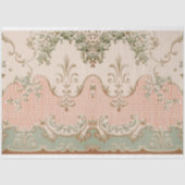  Mint Green Decorative Pattern-ontkoppeling Tissuepapier (Voorkant)