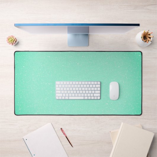 Mint Green Desk Mat - Aangepaste grote Muismat (Kantoor 1)