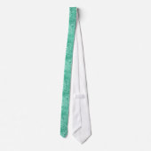 Mint-Green Disco Glitter & Sparkles Pattern Stropdas (Achterkant)