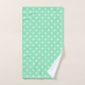 Mint Green Dotée Moderne Élégant Modèle tendance (Serviette à main)