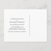 Mint Green Elegant Lace Save the Date Briefkaart (Achterkant)