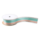 Mint Green en Peach Modern Stripes Lint (Spoel)