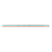 Mint Green en Peach Modern Stripes Lint (Voorkant)