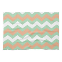Mint Green en Peach Zigzags