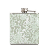 Mint Green en Sage Green Waterverf met Monogram Heupfles (Achterkant)