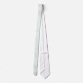 Mint Green En vichy Motif Cravates Pour Hommes (Dos)