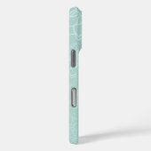 Mint Green Floral Script iPhone / iPad case (Achterkant / Rechts)