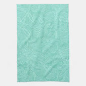 Mint Green Floral Theedoek (Verticaal)