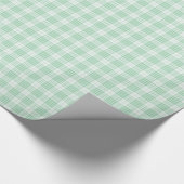 Mint Green Gingham Pset Cadeaupapier (Hoek)