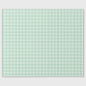 Mint Green Gingham Pset Cadeaupapier (Vlak)